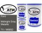 Preview: Ford, Midnight Gray Metallic, TV / M6852: 500ml Lackdose + 500ml Klarlack + 250ml Härter - Set, von ATW Autoteile West.